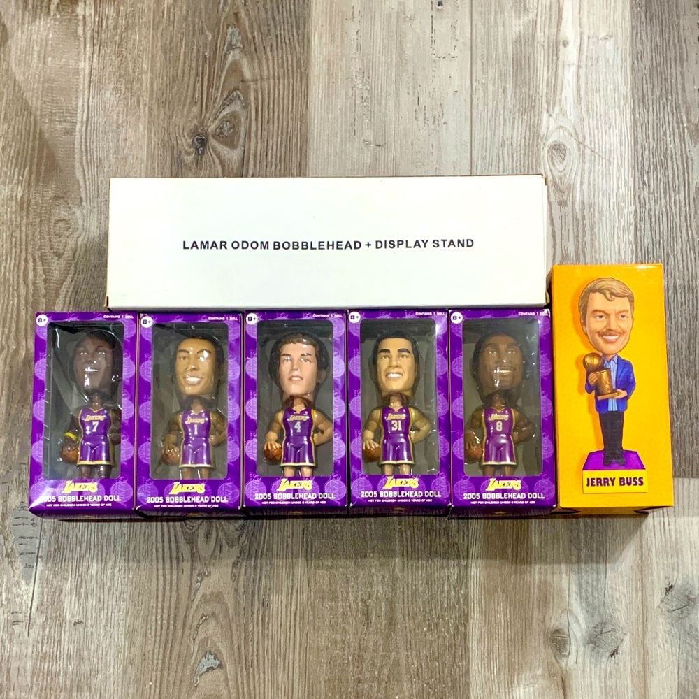 Lakers Vintage Bobblehead Set